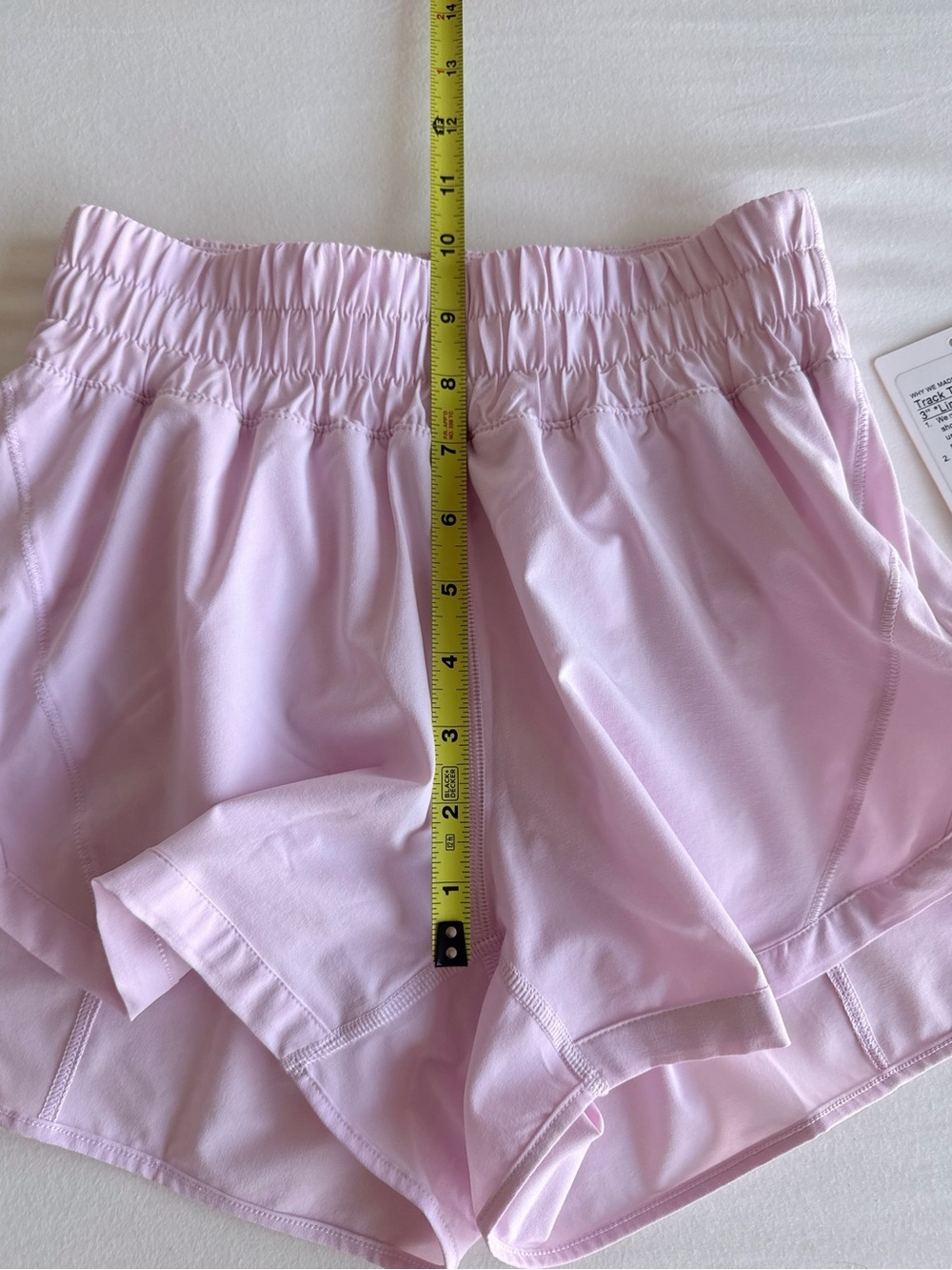 lululemon Track That High-Rise Lined Short 3" Pink Organza Size 4 NWOT - Picture 7 of 15
